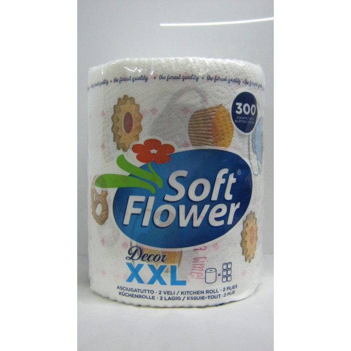 Kéztörlő 1T.1R.xxl Mintás Soft Flowers