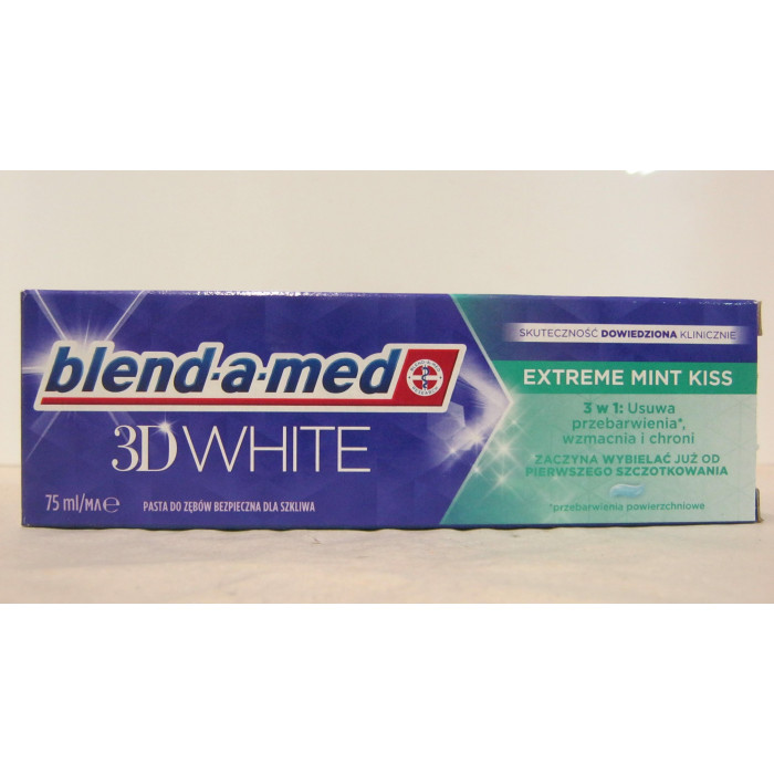 Blend-A-Med 75Ml Fogkrém 3D White Extreme Mint