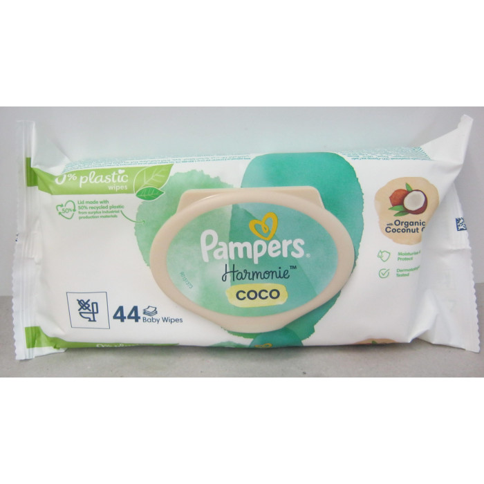 Nedves Törlőkendő 44Db Harmonie Coco Pampers