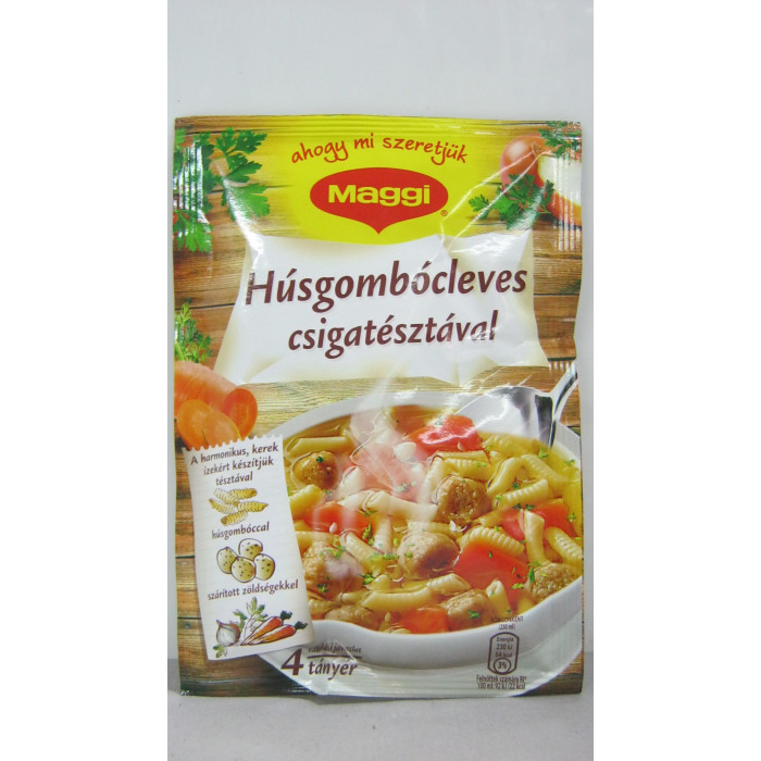 Maggi Húsgombócleves Csigatésztával 62G