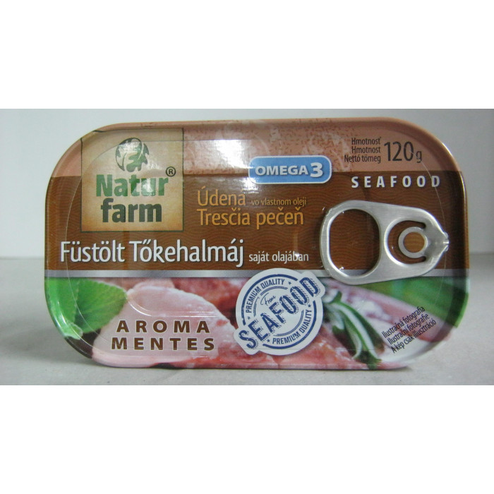 Tőkehalmáj 120G Füstölt Natur Farm