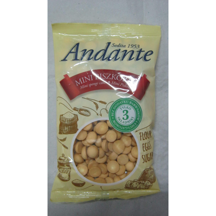 Piskóta 120G Kerek Mini Andante