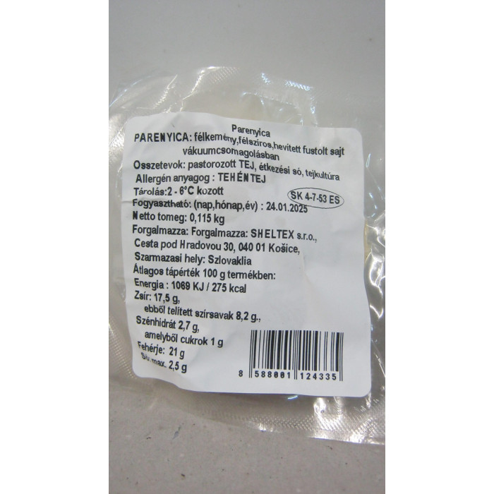 Parenyica Füstölt 115G Sheltex
