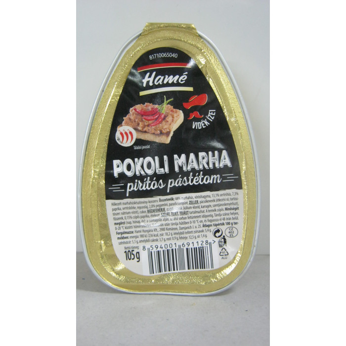 Pástétom 105G Pokoli Marha Hamé