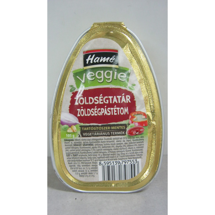 Pástétom 105G Zöldségtatár Veggie Hamé