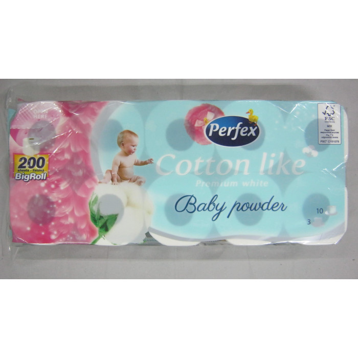 Eü.papír 4Tek.3R.baby Powder Perfex
