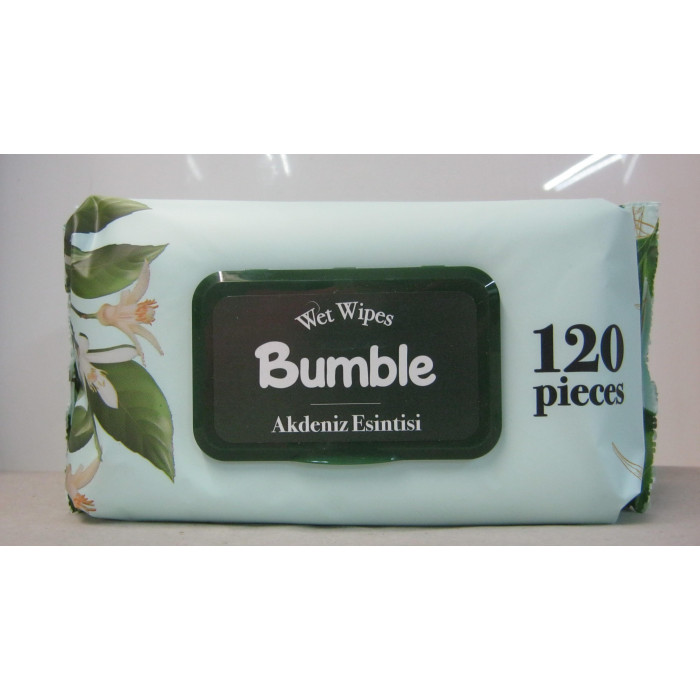 Nedves Törlőkendő 120Db Mediterran Zöld Bumble