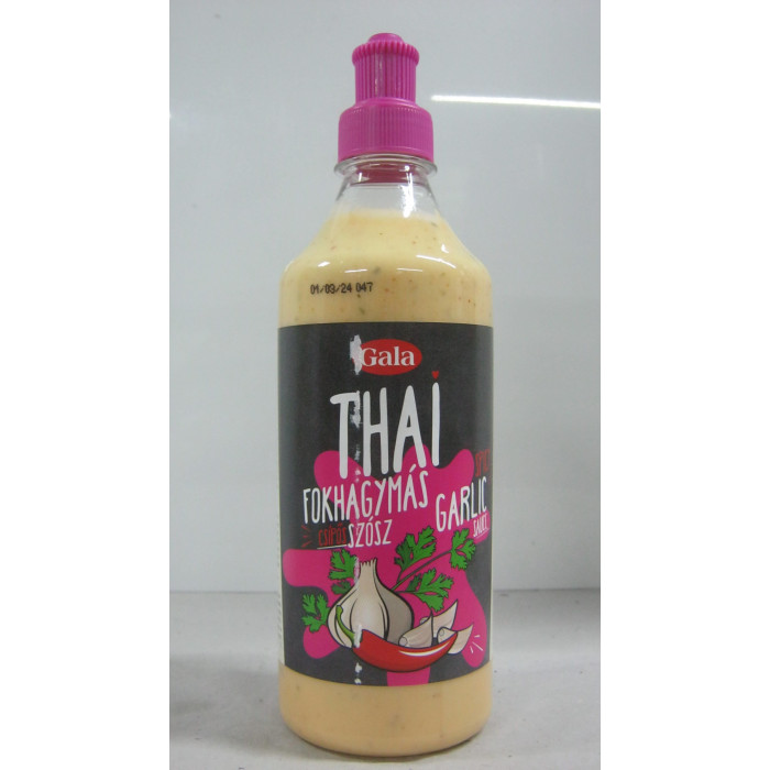 Salátaöntet Fokhagymás Thai Csípős 520G Gala