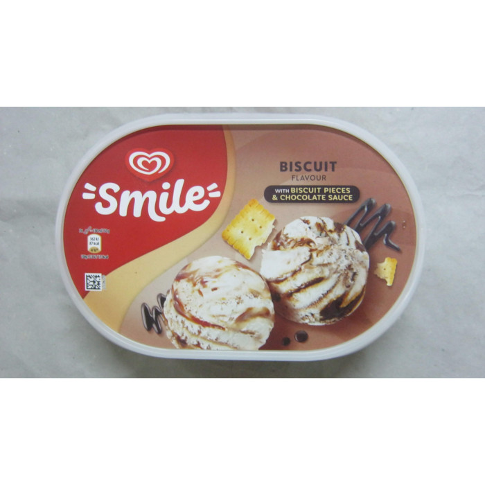 Smile 900Ml Biscuit Algida