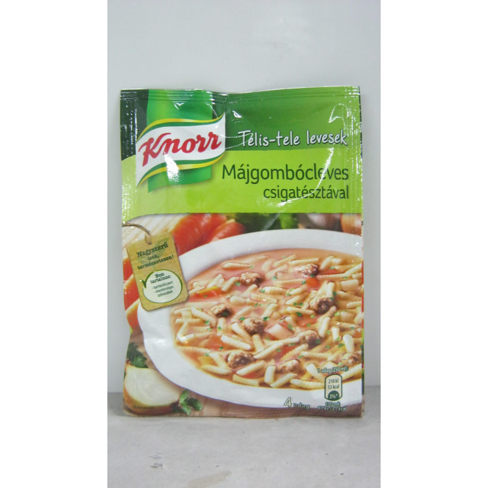 Májgombócleves Csigatésztával 58G Knorr